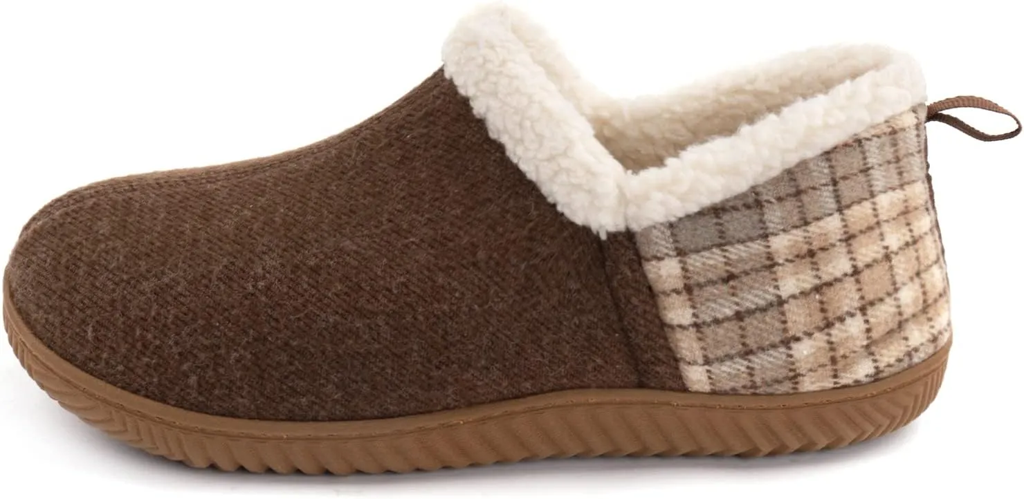 ULTRAIDEAS Women's Indoor Loafer House Slippers with Memory Foam, Ladies Warm Closed Back House Shoes with Non-Slip Outdoor Rubber Sole