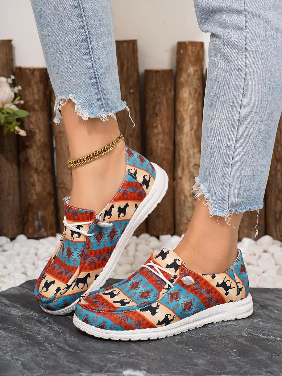 Unisex-Adult Sunflower Floral Canvas Loafers Comfortable Boat Shoes Easy Slip On Lightweight Deck Shoes Elastic Laces Outdoor Flat Walking Shoes Breathable Drving Shoes Sneakers for Women Men