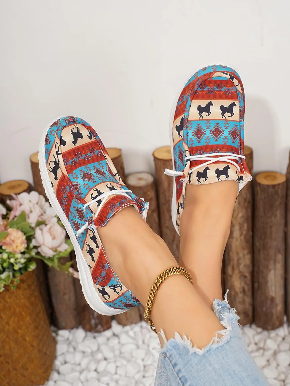 Unisex-Adult Sunflower Floral Canvas Loafers Comfortable Boat Shoes Easy Slip On Lightweight Deck Shoes Elastic Laces Outdoor Flat Walking Shoes Breathable Drving Shoes Sneakers for Women Men