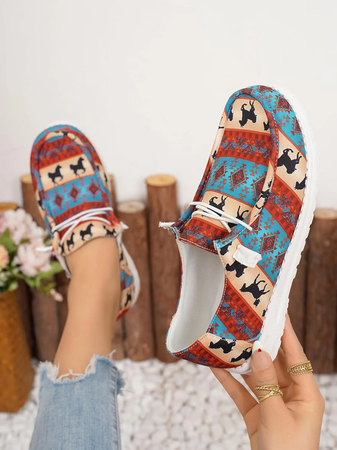 Unisex-Adult Sunflower Floral Canvas Loafers Comfortable Boat Shoes Easy Slip On Lightweight Deck Shoes Elastic Laces Outdoor Flat Walking Shoes Breathable Drving Shoes Sneakers for Women Men