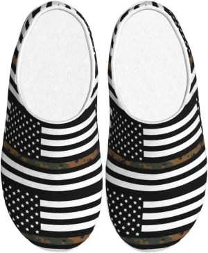 Unisex Slippers Winter Warm Non-Slip Fluffy Slippers Slip-On Plush Slippers House Slippers For Women Men Shoes Gifts