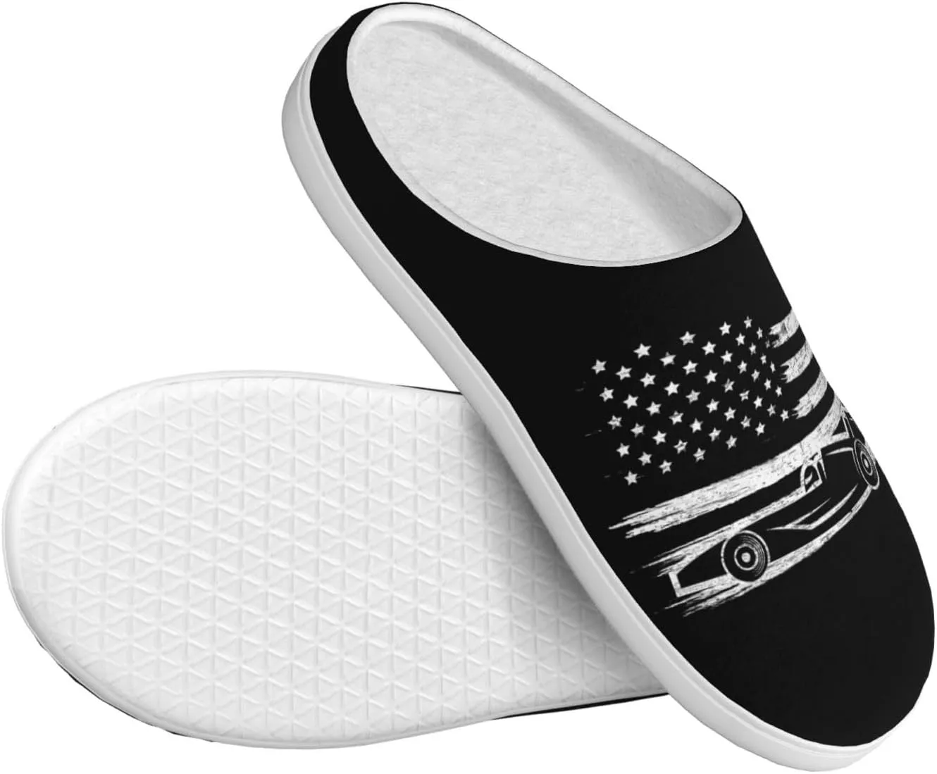 Unisex Slippers Winter Warm Non-Slip Fluffy Slippers Slip-On Plush Slippers House Slippers For Women Men Shoes Gifts