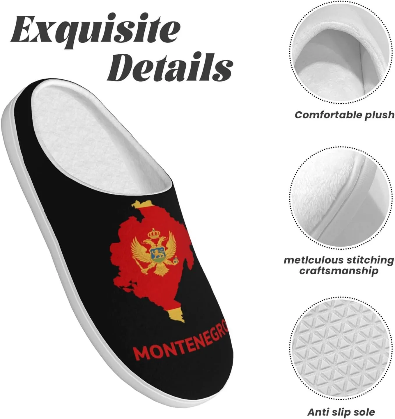 Unisex Slippers Winter Warm Non-Slip Fluffy Slippers Slip-On Plush Slippers House Slippers For Women Men Shoes Gifts