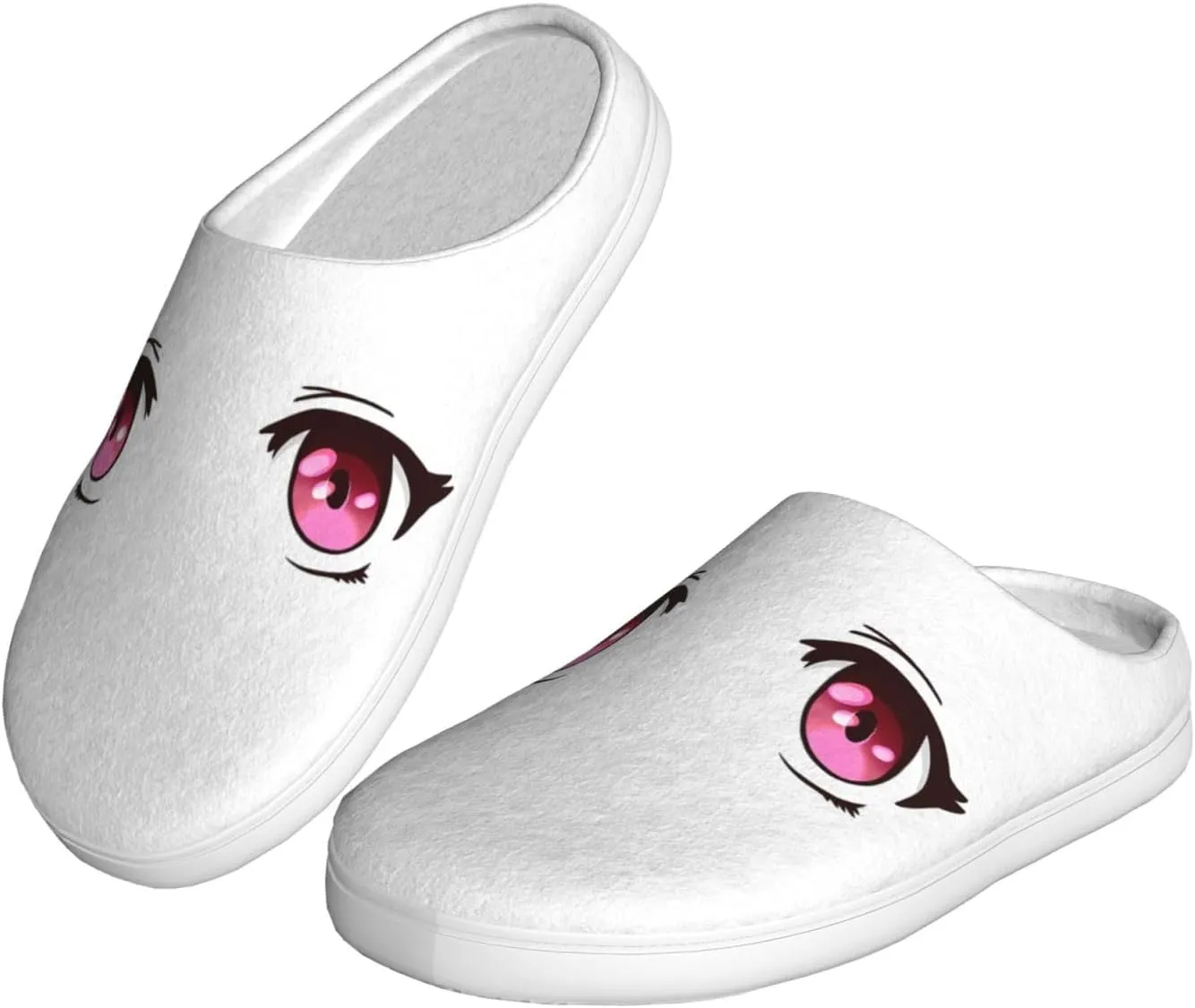 Unisex Warm Slippers Non-Slip Winter Fluffy Slippers Slip-On Plush Slippers Bedroom Slippers House Shoes For Men Women