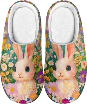 Veniyate Womens Slippers Warm Comfy Memory Foam House Slipper Knitted Shoes with Non Slip Sole