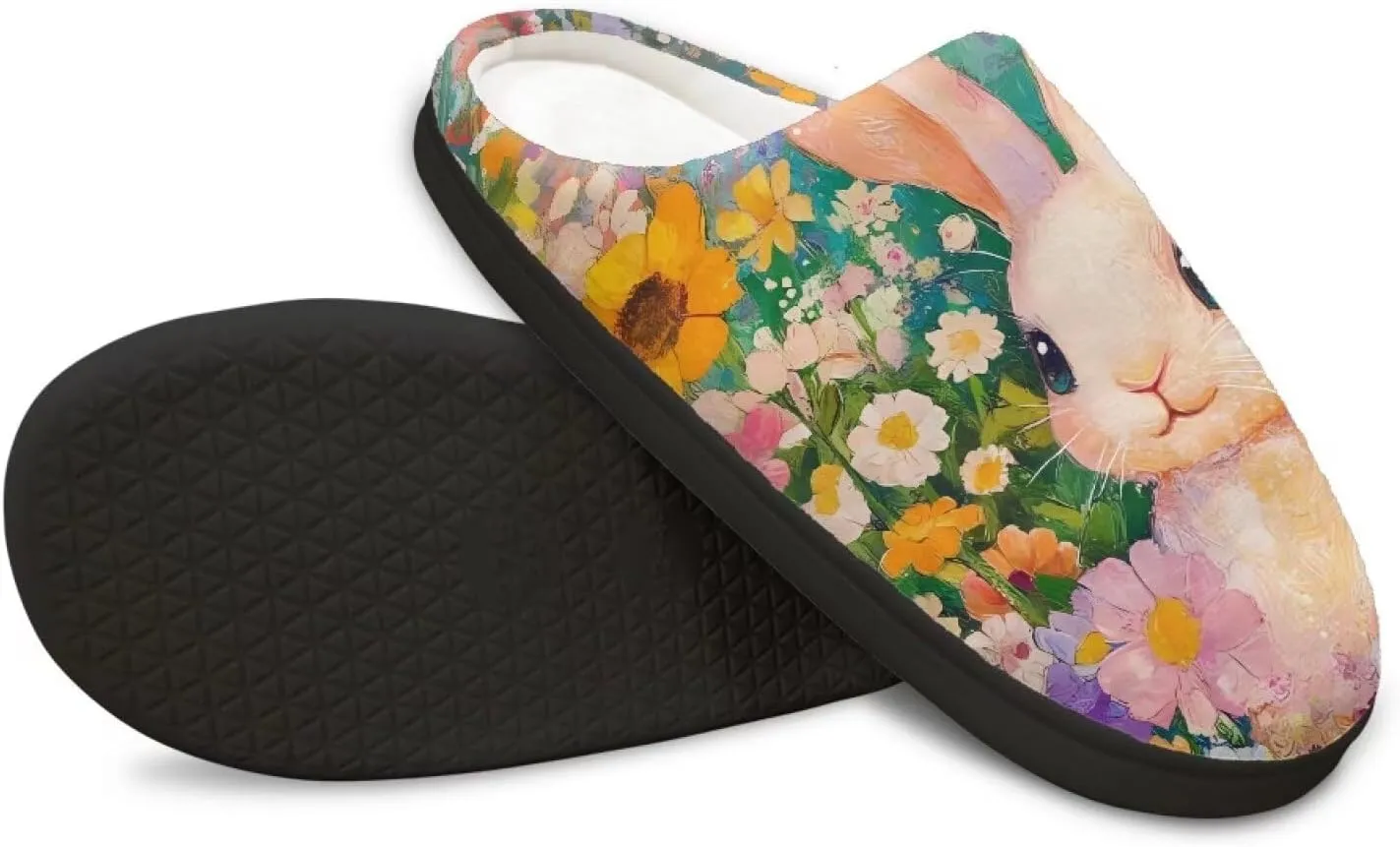 Veniyate Womens Slippers Warm Comfy Memory Foam House Slipper Knitted Shoes with Non Slip Sole
