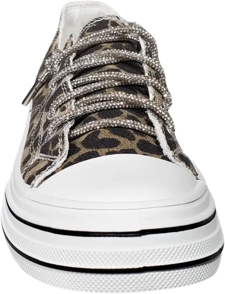 Very G Womens Aman Lace Up Canvas Sneaker