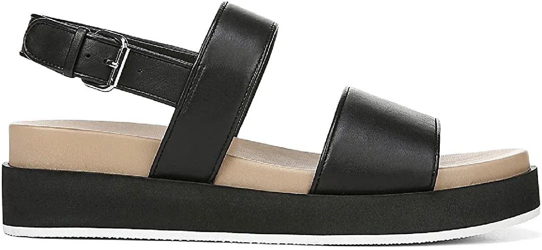VIA SPIGA Women's Davi Sport Sandal, Black, 10 M US