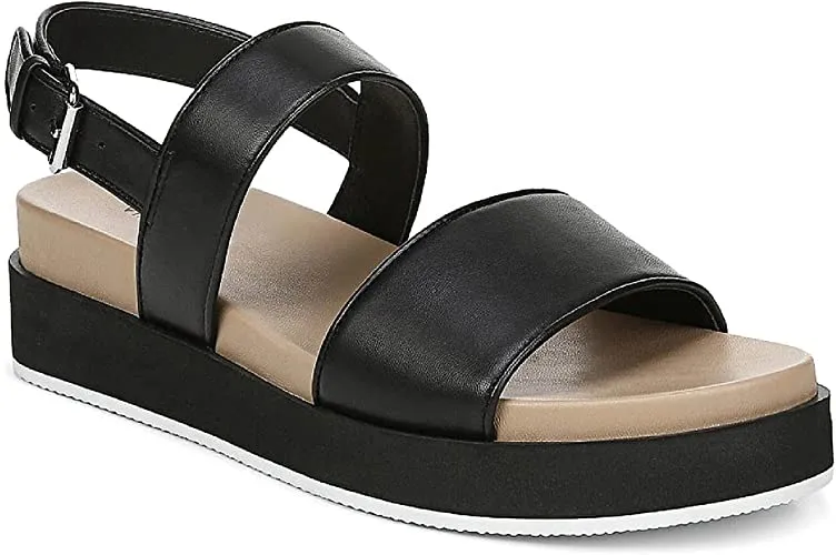 VIA SPIGA Women's Davi Sport Sandal, Black, 10 M US