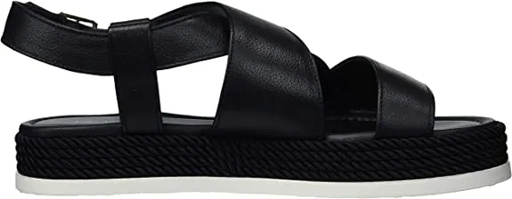 VIA SPIGA Women's 'V-Grayce Espadrille Wedge Sandal, Black, 10