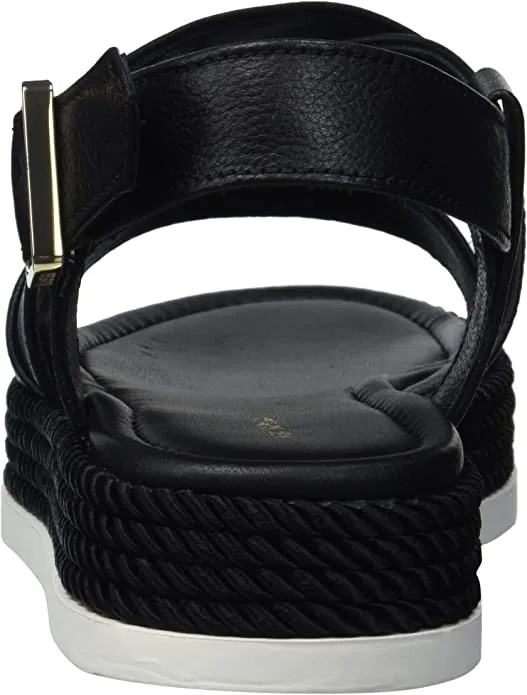 VIA SPIGA Women's 'V-Grayce Espadrille Wedge Sandal, Black, 10