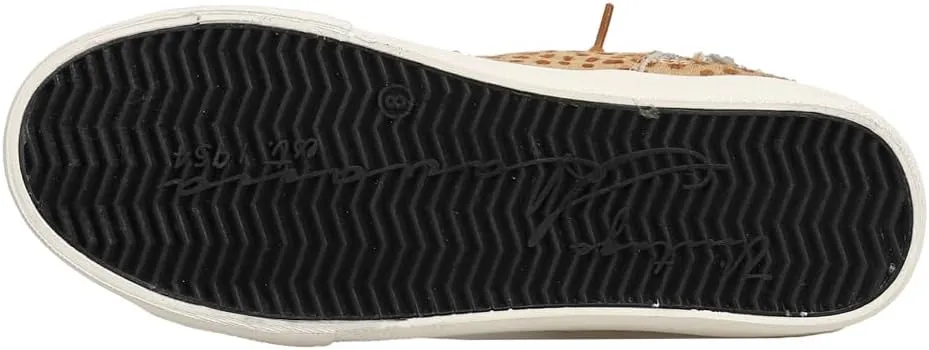 Vintage Havana Womens Break Out Metallic Leopard Print High Sneakers Shoes Casual - Brown