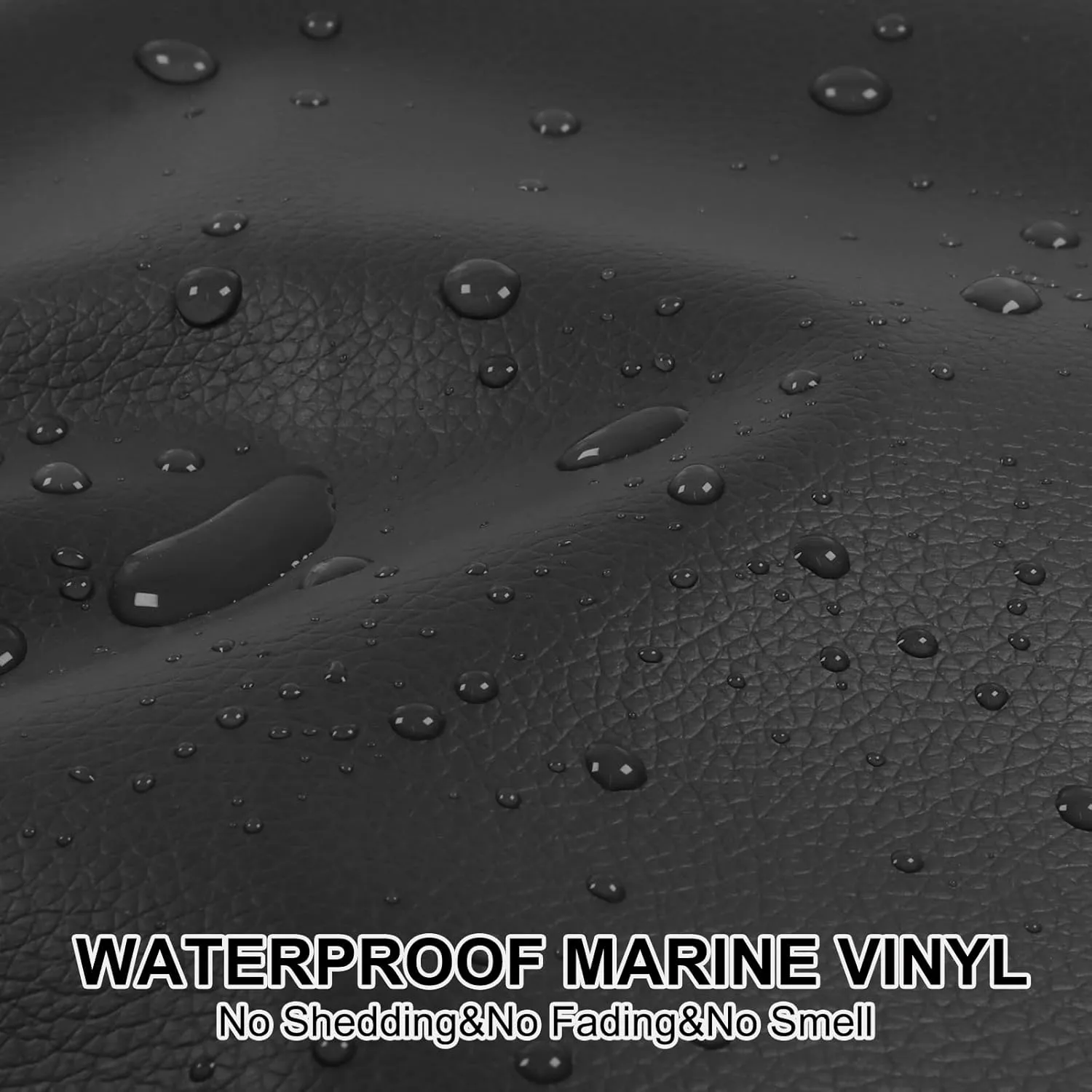 Vinyl Upholstery Fabric,Soft Faux Leather,Marine Vinyl Fabric,Indoor & Outdoor Synthetic Leather for Boat,Car,DIY Crafting (Black, 75inchx55inch)