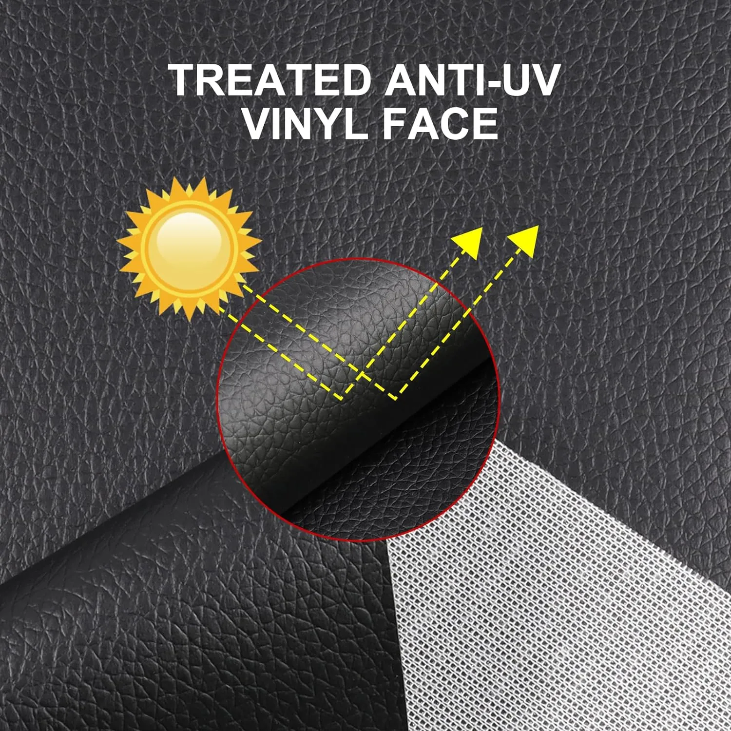 Vinyl Upholstery Fabric,Soft Faux Leather,Marine Vinyl Fabric,Indoor & Outdoor Synthetic Leather for Boat,Car,DIY Crafting (Black, 75inchx55inch)