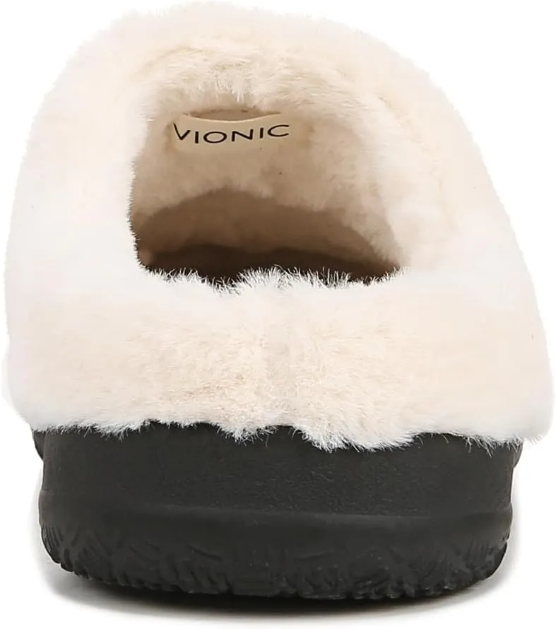 Vionic Cedar Perrin Women's Slip-On Cozy Slipper- Supporting Ladies Indoor/Outdoor Slippers that Include VIO MOTION Technology Orthotic Insole With Built-in Arch Support, Helps Heel Pain, Medium Fit