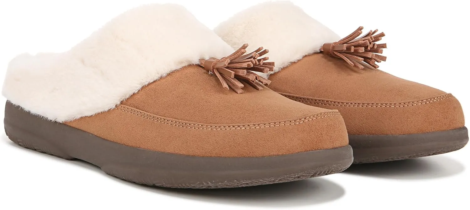 Vionic Cedar Perrin Women's Slip-On Cozy Slipper- Supporting Ladies Indoor/Outdoor Slippers that Include VIO MOTION Technology Orthotic Insole With Built-in Arch Support, Helps Heel Pain, Medium Fit