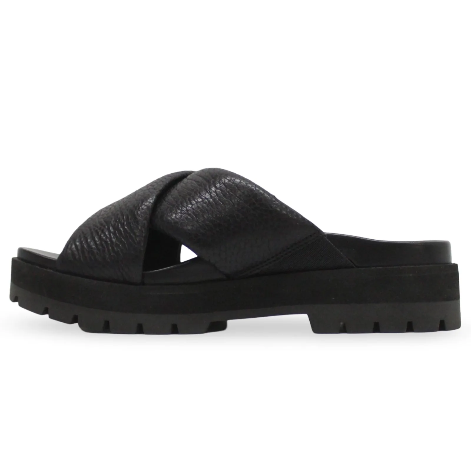 Vionic Vesta Tumbled Leather Women's Slides Sandals