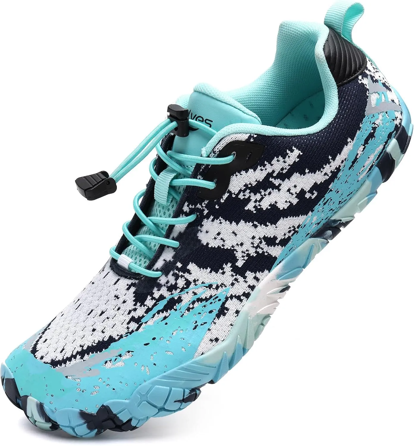 WateLves Barefoot Water Shoes for Women Men Wide Toe Quick-Dry Lightweight Mesh Breathable Aqua Shoes with Drainage Holes for Beach Swim Yoga Exercise Surf Pool Boat