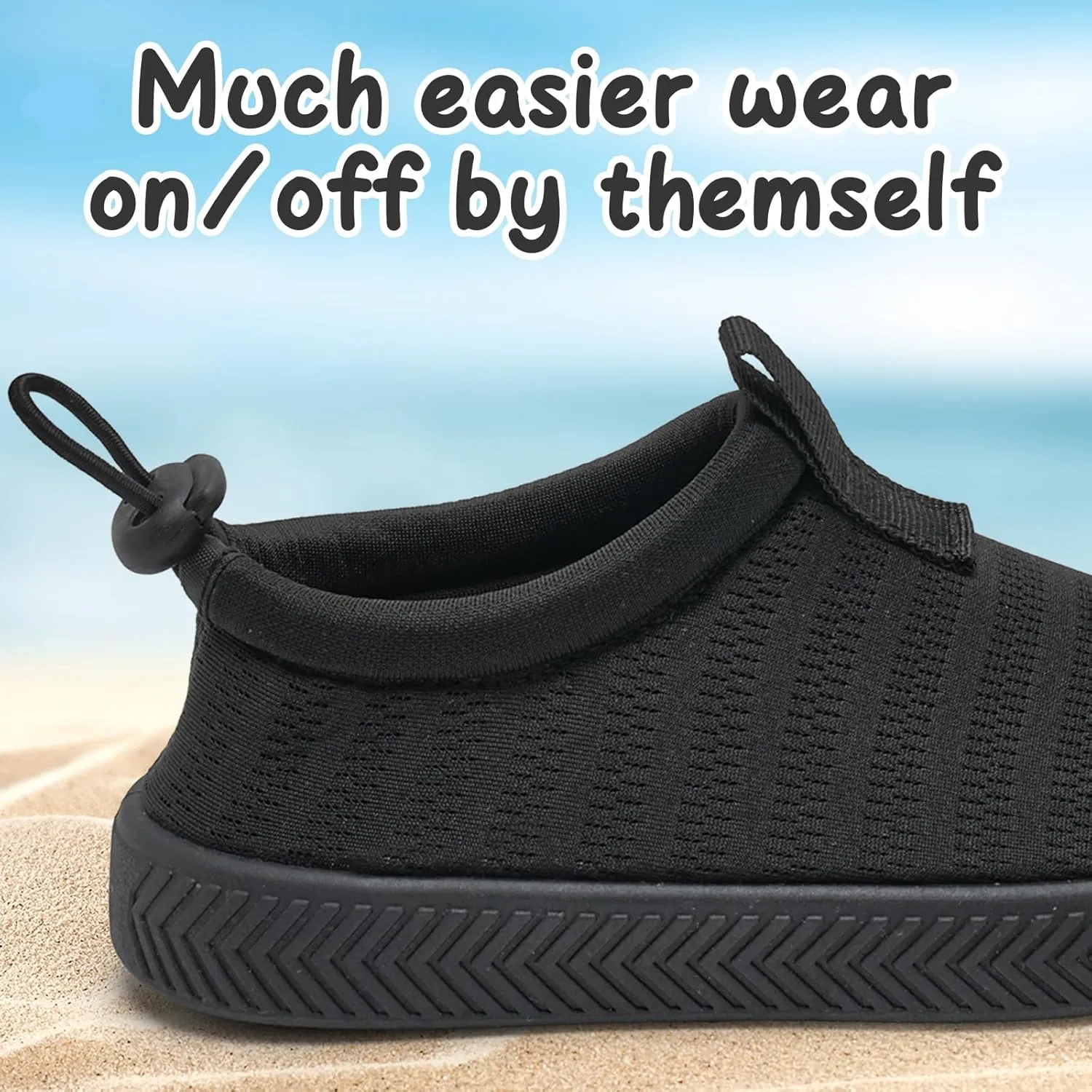 WateLves Toddler Water Shoes Kids Boys and Girls Quick Dry Water Sneakers Slip On Aqua Swim Shoes for Beach Daily Walking