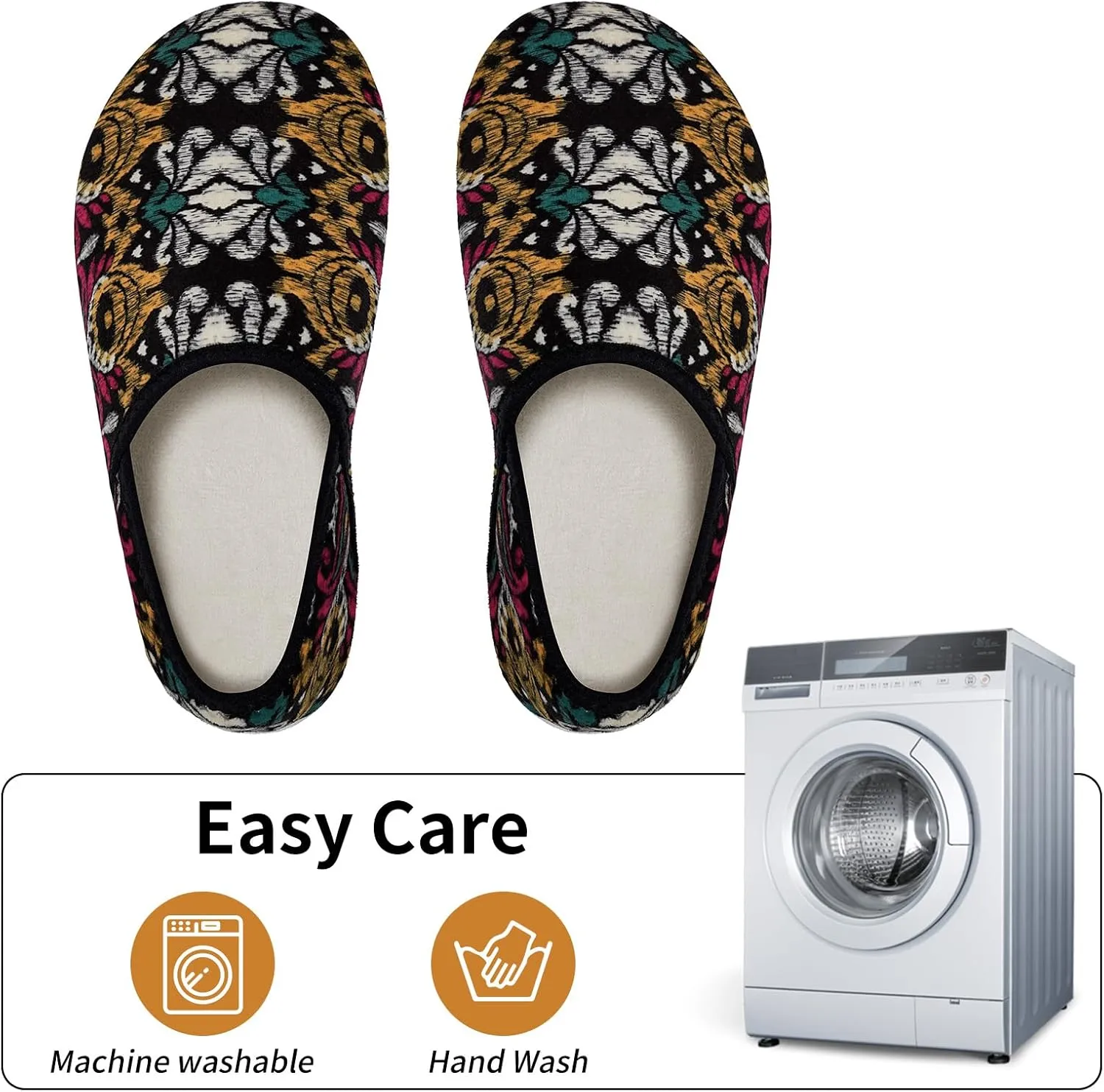 WateLves Womens & Mens Lightweight Cozy Faux Furry House Slippers - Rubber Sole Slip On Sock Shoes - Foldable Travel Slippers - Indoor & Outdoor