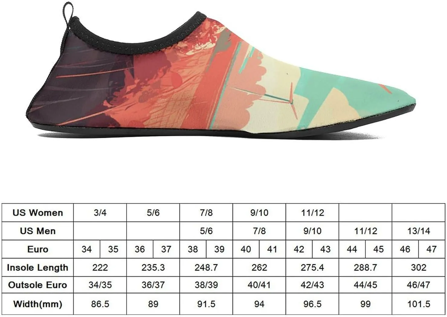 Water Shoes for Women Men Windmill in Field Water Sports Shoes Slip-on Breathable Lightweight Athletic Aqua Sock
