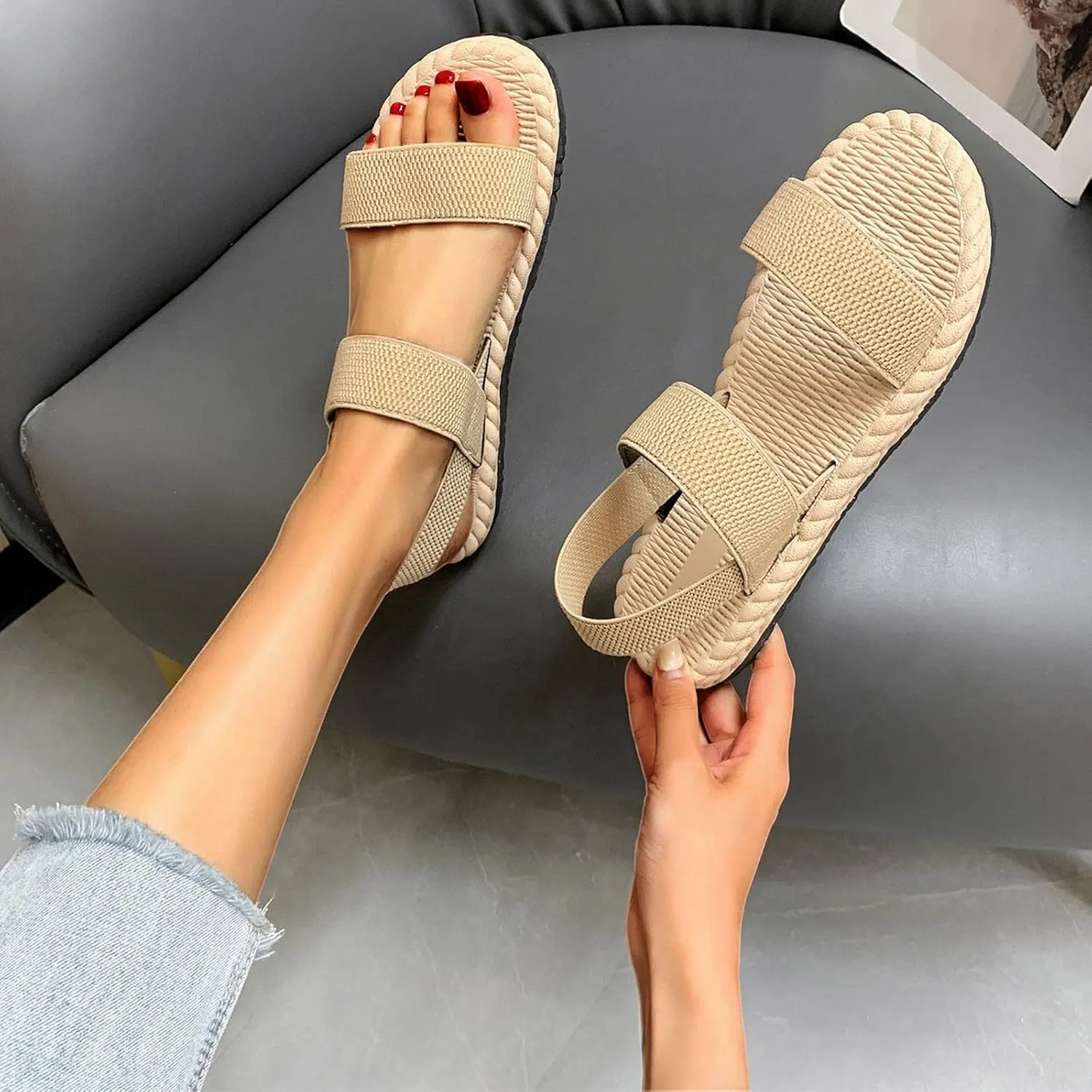 Wedge Sandals Women’s Low Wedges Platform Sandals Beach Sandals Women's Casual Summer Women Wedge Heels Shoes