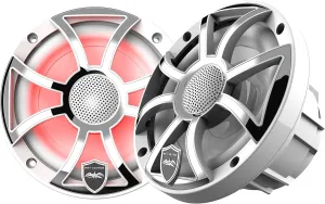 wet sounds | REVO 6-XSW-SS | High Output Component Style 6.5" Marine Coaxial Speaker with RGB Backlighting and White Stainless Steel Grille