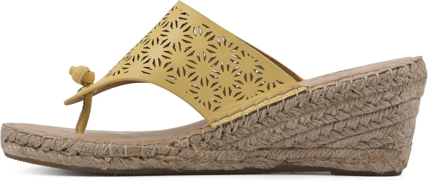 WHITE MOUNTAIN Women's Beaux Espadrille Wedge Sandal