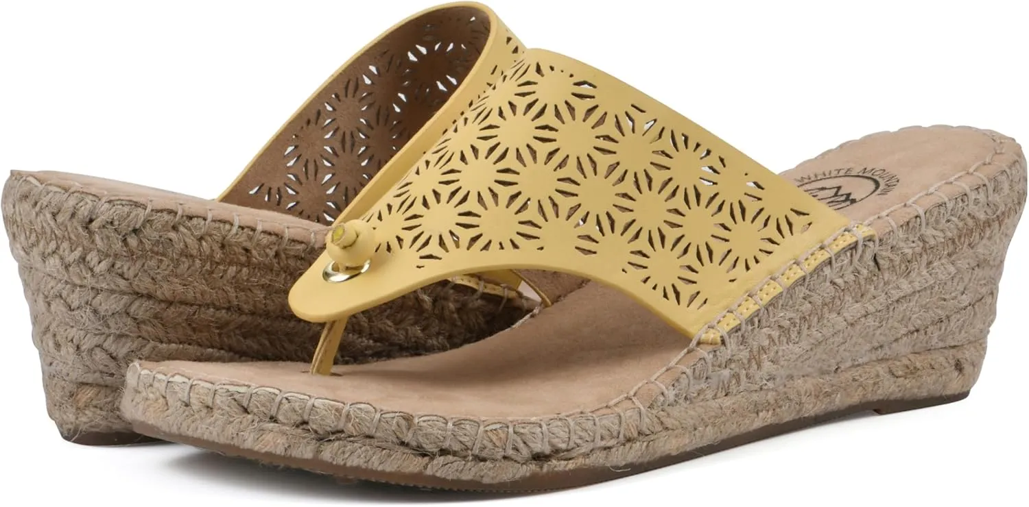 WHITE MOUNTAIN Women's Beaux Espadrille Wedge Sandal