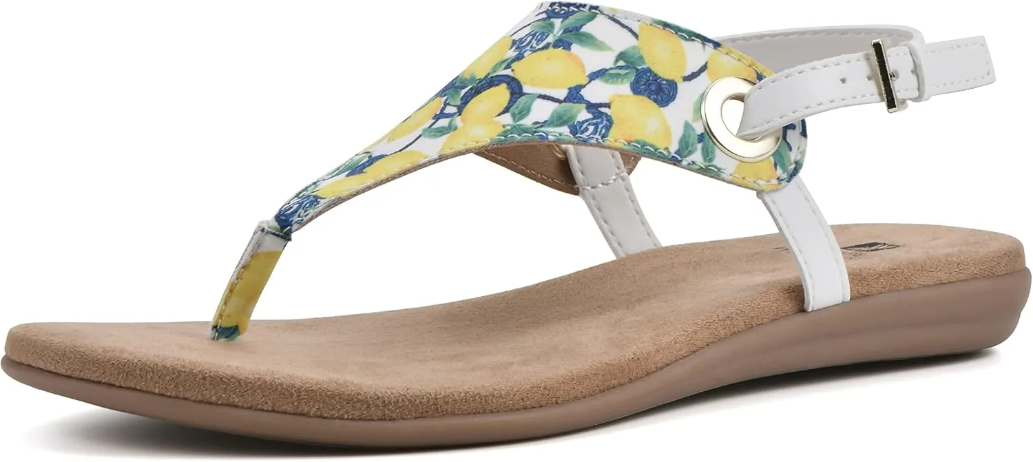WHITE MOUNTAIN Women's London Flat Sandal