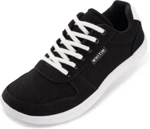 WHITIN Wide Toe Box Barefoot Sneakers for Women | Canvas Minimalist Shoes
