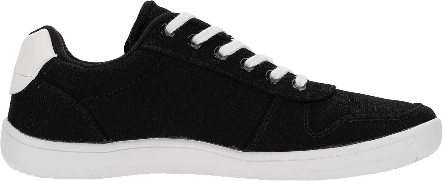 WHITIN Wide Toe Box Barefoot Sneakers for Women | Canvas Minimalist Shoes