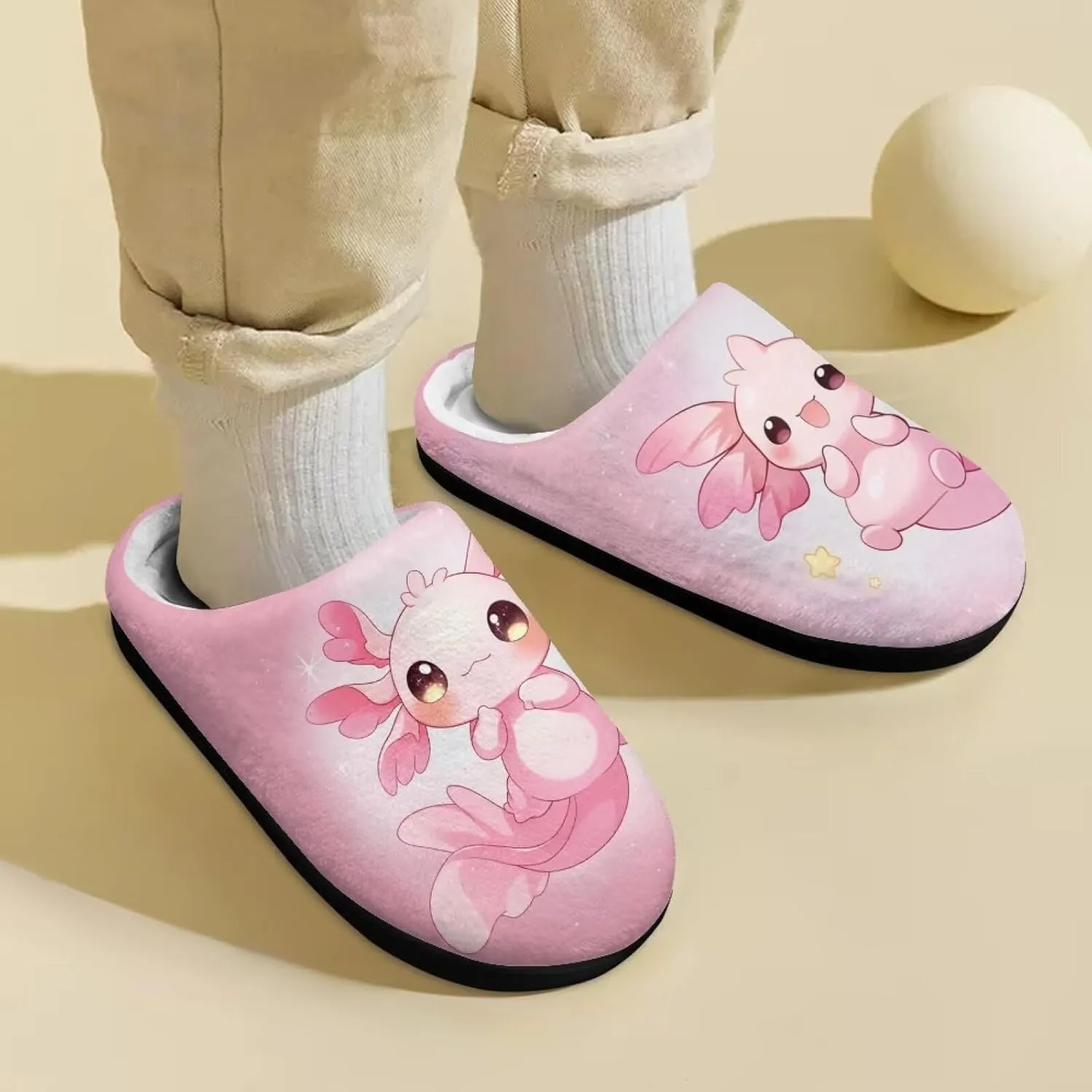 Winter Warm Slippers for Girls Kids Boys Size 9-15 Indoor Outdoor Fuzzy Slippers