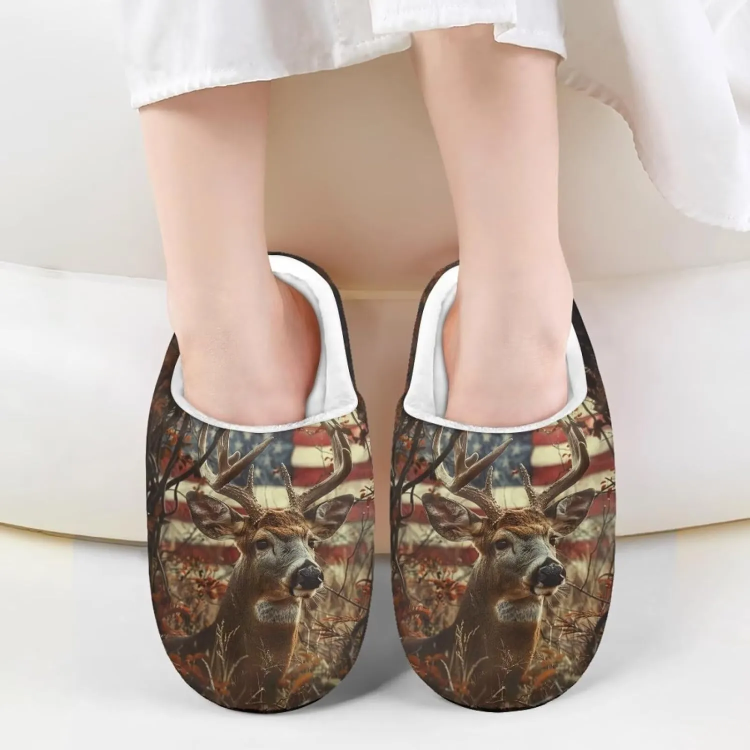 Winter Warm Slippers for Girls Kids Boys Size 9-15 Indoor Outdoor Fuzzy Slippers