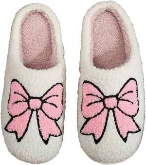 Women Retro Colorful Books Slippers Plush Warm House Slippers,Casual Home Shoes Soft Plush Slip-on Slippers Outdoor Indoor Bedroom Shoes