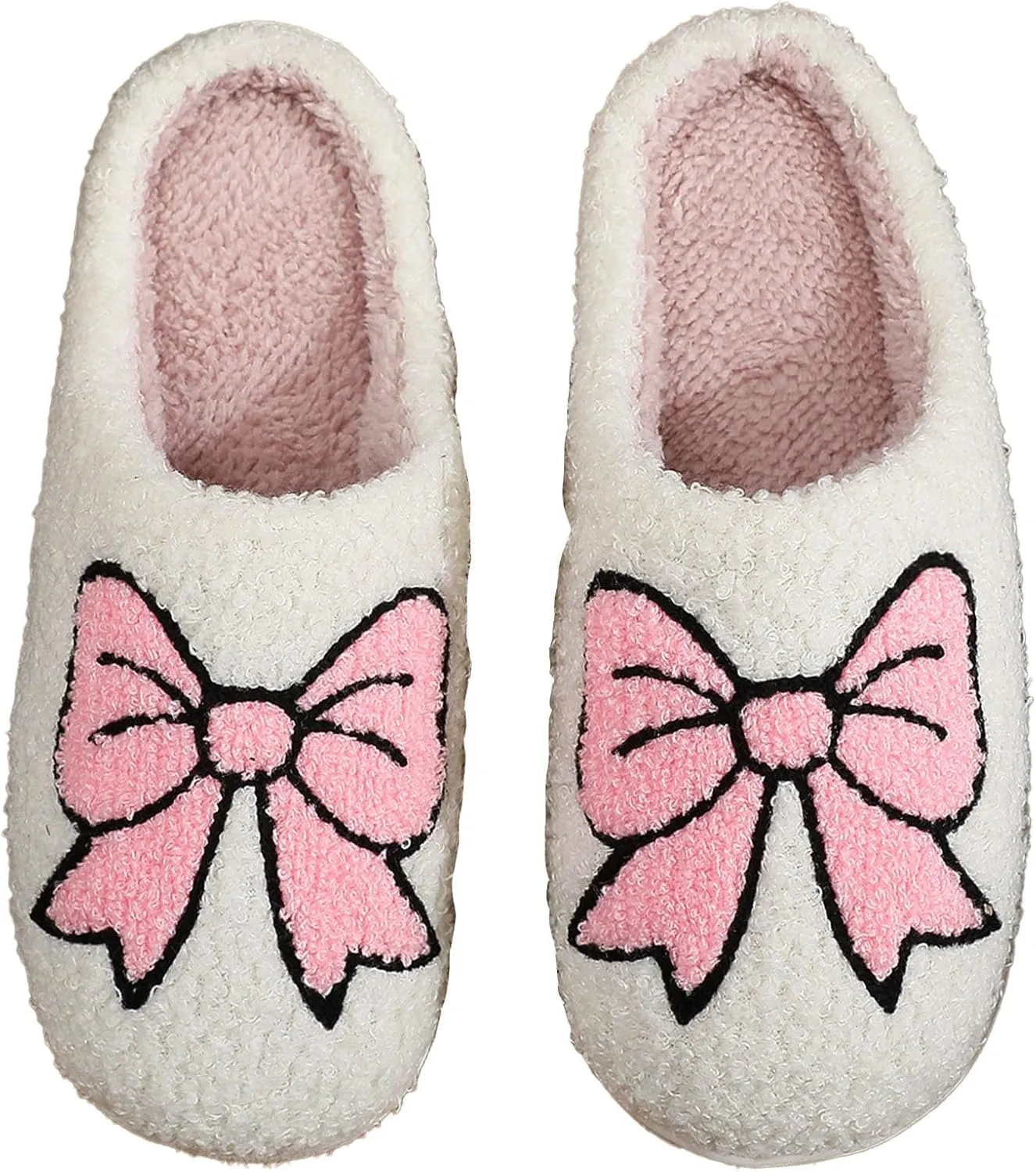 Women Retro Colorful Books Slippers Plush Warm House Slippers,Casual Home Shoes Soft Plush Slip-on Slippers Outdoor Indoor Bedroom Shoes