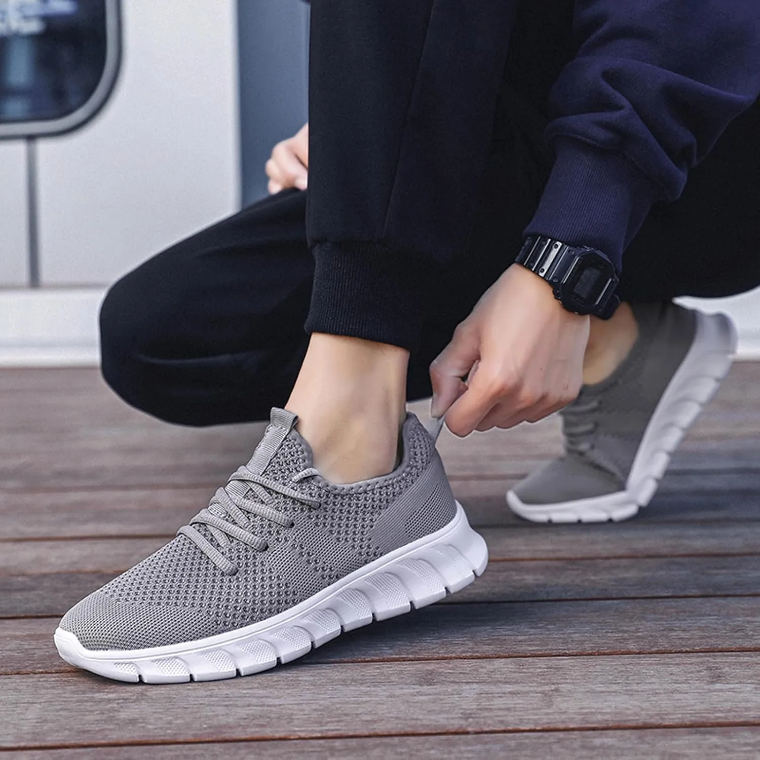 Women Running Shoes Tennis Walking Gym Fashion Sneakers Workout Atheltic Slip On Lightweight Breathable Sport Shoe