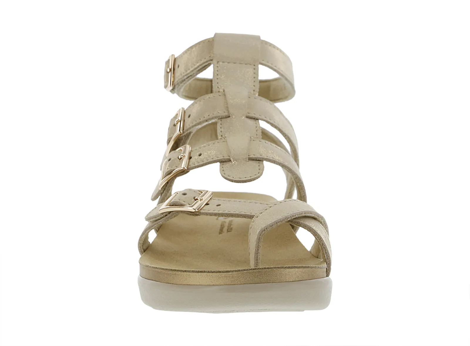Womens Aria Sandal in Soft Gold