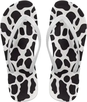 Women's Beach Flip-Flops Tropical Style Lightweight Thong Sandals with EVA Sole Non-Slip Pool Shower Slippers