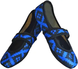 Women's Betsy Lou Fuzzies Slipper, Blue Diamond, X-Large