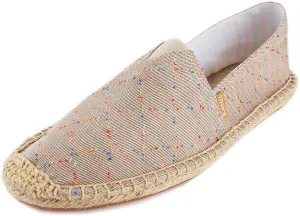 Women's Breathable Canvas Stripe Slip on Flat Espadrilles