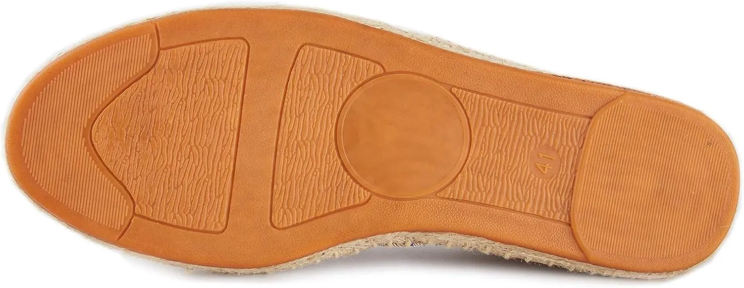 Women's Breathable Canvas Stripe Slip on Flat Espadrilles
