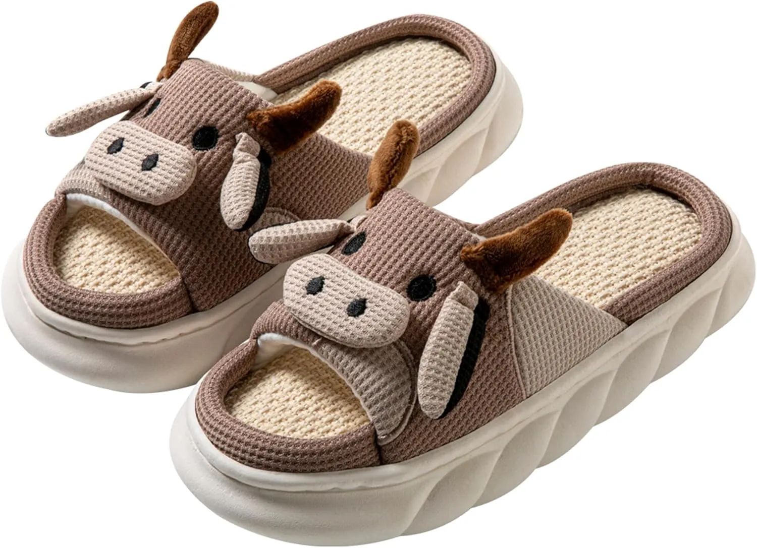 Women's Cute Animal Pig Slippers - Soft, Cosy Four Seasons Home Linen Slippers