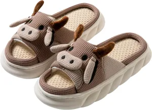Women's Cute Animal Pig Slippers - Soft, Cosy Four Seasons Home Linen Slippers