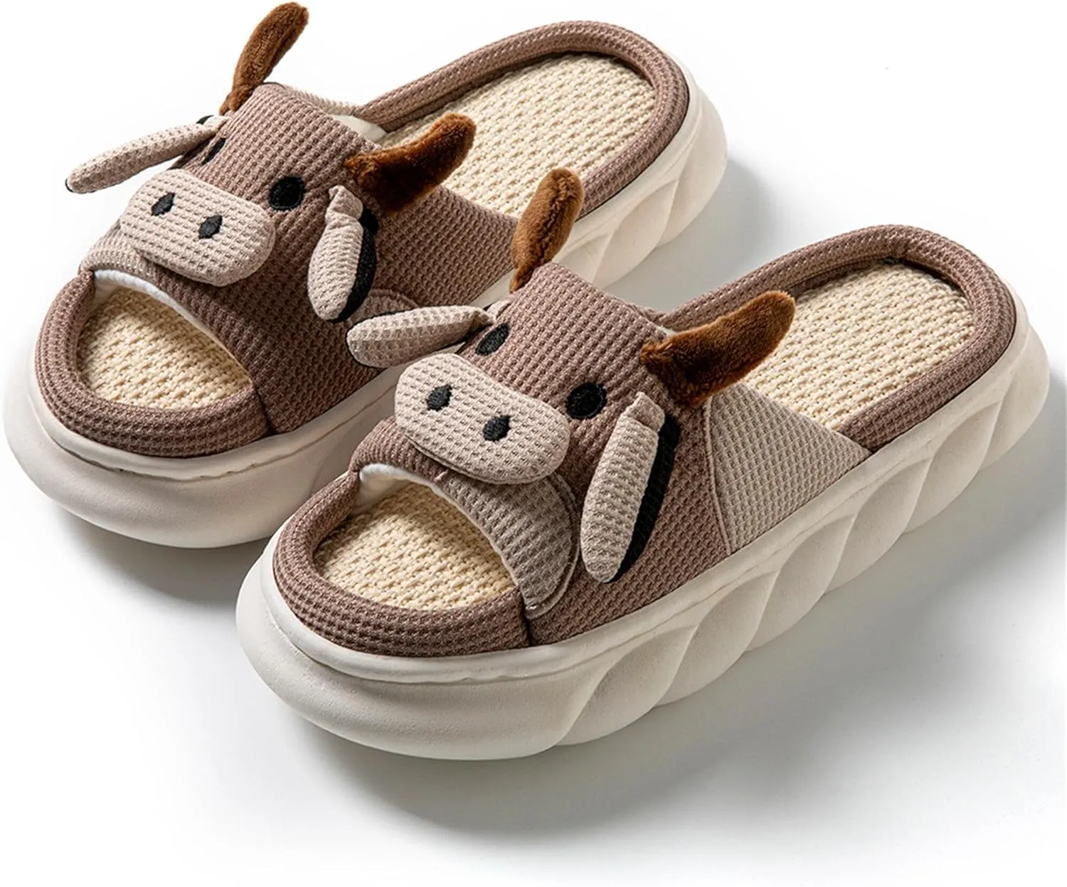 Women's Cute Animal Pig Slippers - Soft, Cosy Four Seasons Home Linen Slippers