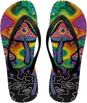 Women's Flip-Flops Colorful Patterns Slippers Women's Casual Sandals Indoor Outdoor