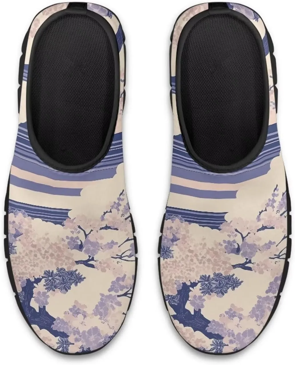 Women's Flower Sneakers Casual Low Top Non-Slip Breathable Slip On Comfortable Walking Sneaker for Women US 5.5-11.5