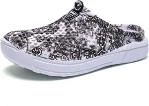Womens Gardening Clogs Non-Slip Hole Breathable Lightweight Slippers Summer Beach Bathroom Sandals Indoor Outdoor Shoes Slip On