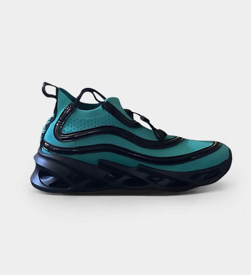 WOMENS LUXE CUSHIONED LOW TOPS SEAFOAM