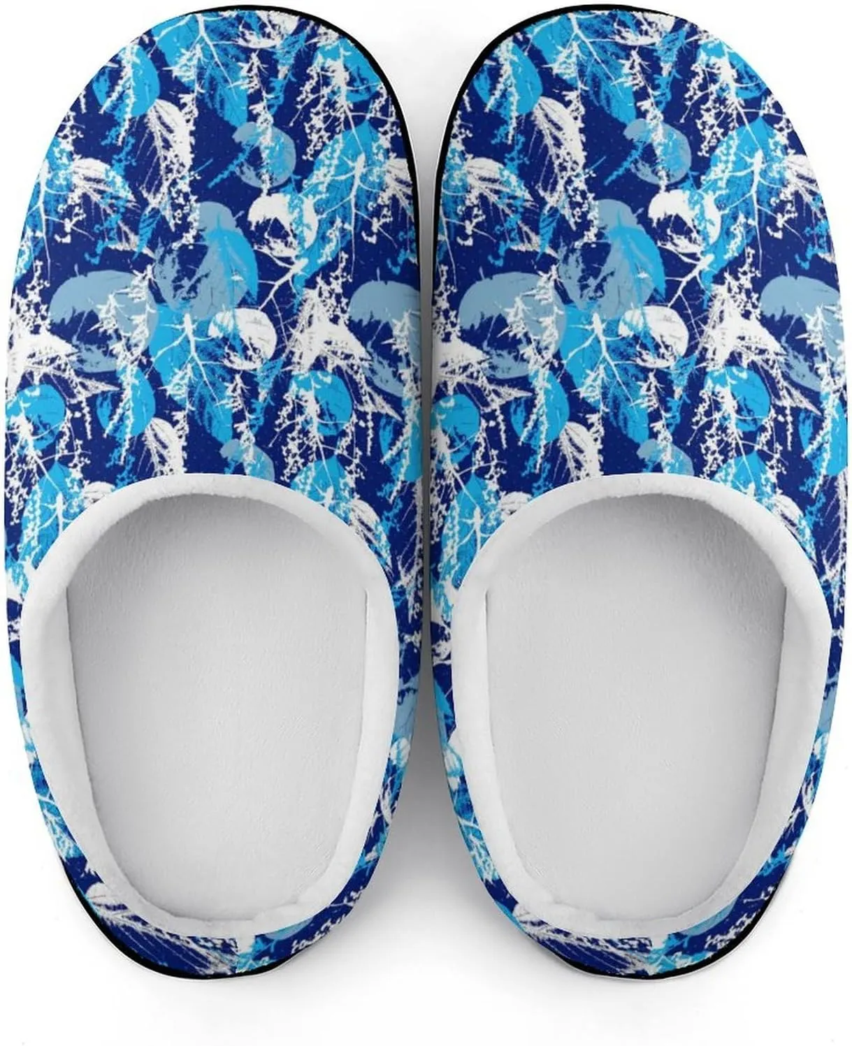 Womens Memory Foam Slippers Soft Bedroom Slip-On Shoes Mens Halloween Slippers Cotton House Slippers Indoor Outdoor